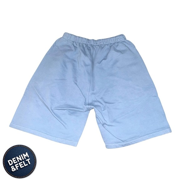 MadHappy Unisex Ocean Blue EARTH DAY ORGANIC FLEECE Lounge SHORT | NEW/NWT!!🌎 - Picture 3 of 15